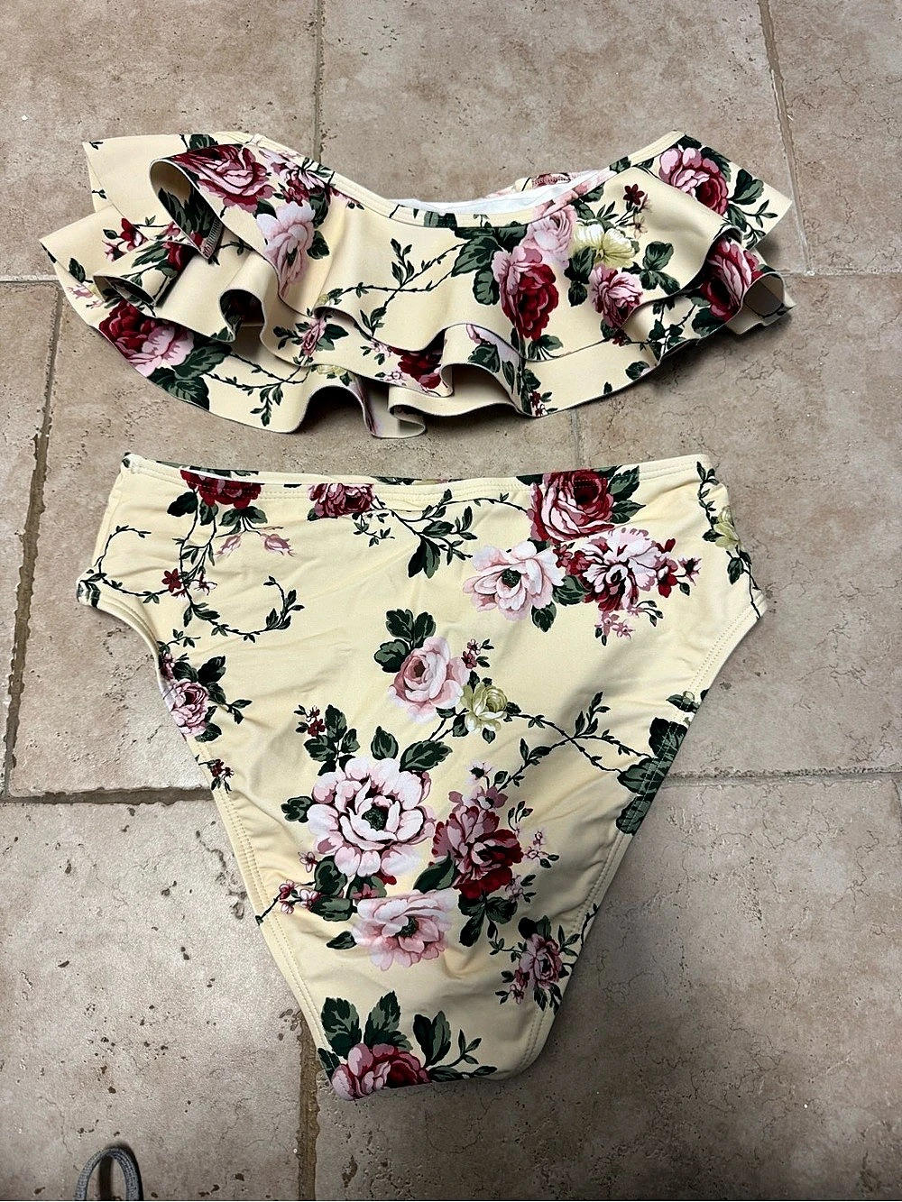 Antonio Melani x The Style Bungalow Miraflores Ruffle Swim Top & High Waisted Si